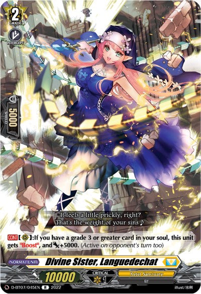 Image of Divine Sister, Languedechat (D-BT07/045EN) [Raging Flames Against Emerald Storm]