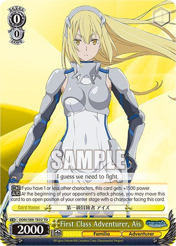 Image of First Class Adventurer, Ais (DDM/S88-TE02 TD) [Is it Wrong to Try to Pick Up Girls in a Dungeon?]