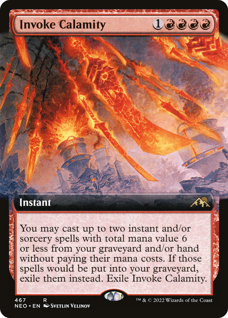 Image of Invoke Calamity (Extended Art) [Kamigawa: Neon Dynasty]