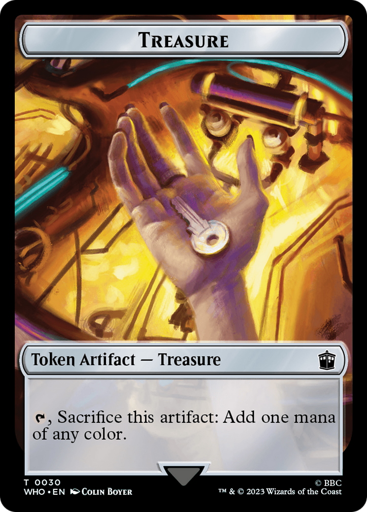 Image of Fish // Treasure (0030) Double-Sided Token [Doctor Who Tokens]