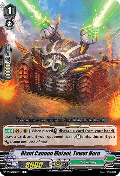 Image of Giant Cannon Mutant, Tower Horn (V-EB09/059EN) [The Raging Tactics]