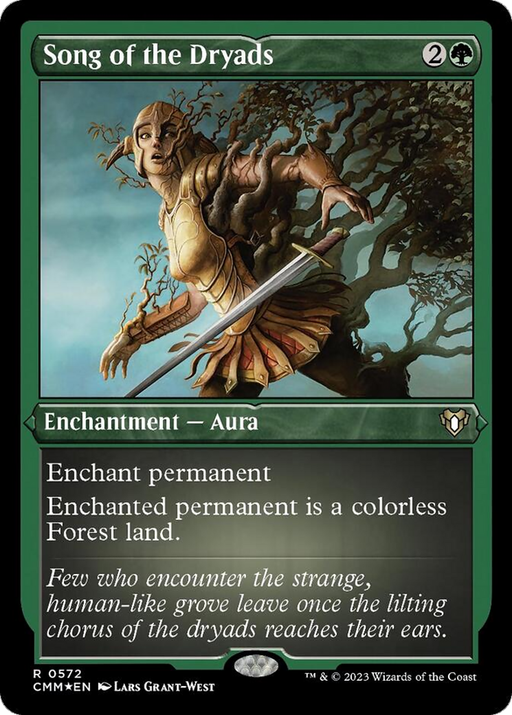 Image of Song of the Dryads (Foil Etched) [Commander Masters]