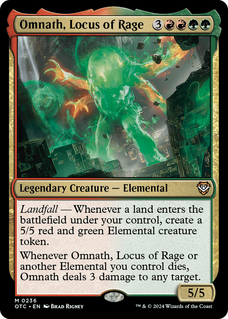 Image of Omnath, Locus of Rage [Outlaws of Thunder Junction Commander]