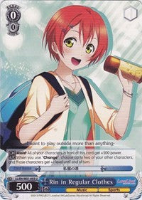 Image of Rin in Regular Clothes (LL/EN-W01-093 U) [Love Live! DX]