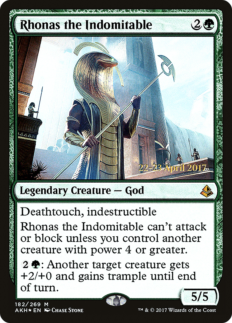 Image of Rhonas the Indomitable [Amonkhet Prerelease Promos]