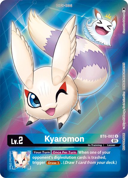 Image of Kyaromon [BT6-002] (Alternative Art - Box Topper) [Double Diamond]