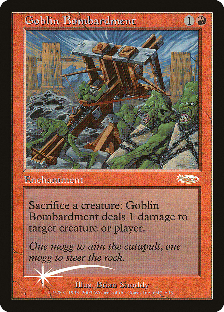 Image of Goblin Bombardment [Friday Night Magic 2003]