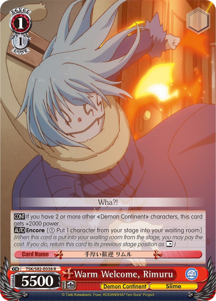 Image of Warm Welcome, Rimuru (TSK/S82-E038 R) [That Time I Got Reincarnated as a Slime Vol.2]