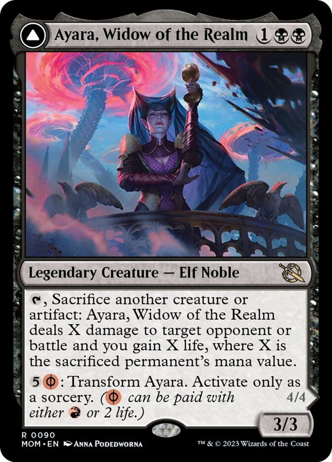 Image of Ayara, Widow of the Realm // Ayara, Furnace Queen [March of the Machine]