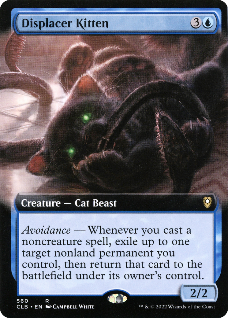Image of Displacer Kitten (Extended Art) [Commander Legends: Battle for Baldur's Gate]