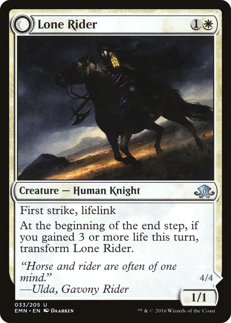 Image of Lone Rider // It That Rides as One [Eldritch Moon]