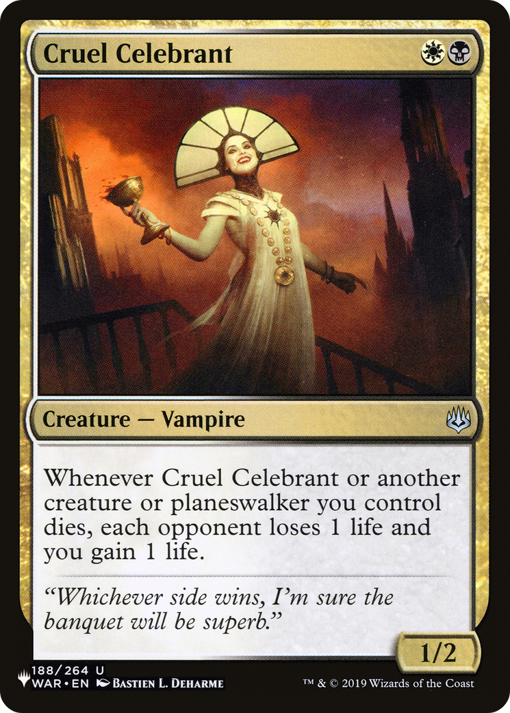 Image of Cruel Celebrant [The List]