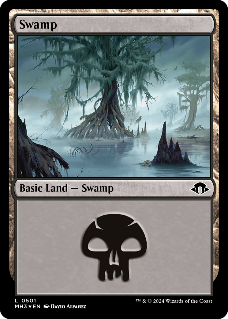 Image of Swamp (0501) (Ripple Foil) [Modern Horizons 3]