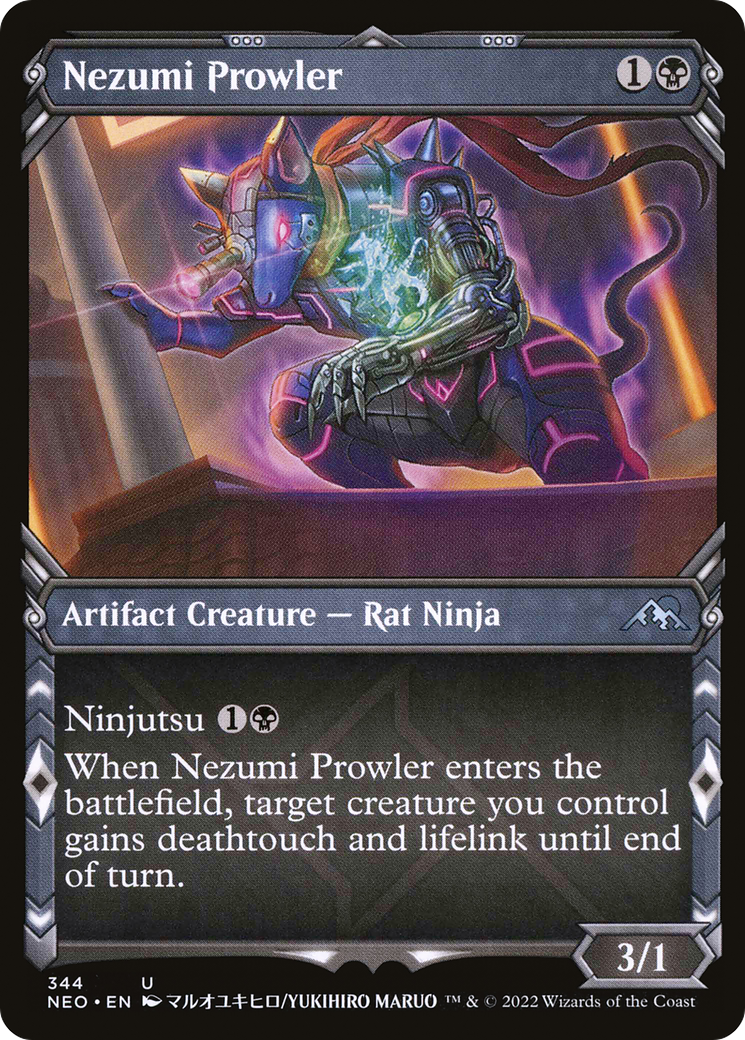 Image of Nezumi Prowler (Showcase Ninja) [Kamigawa: Neon Dynasty]
