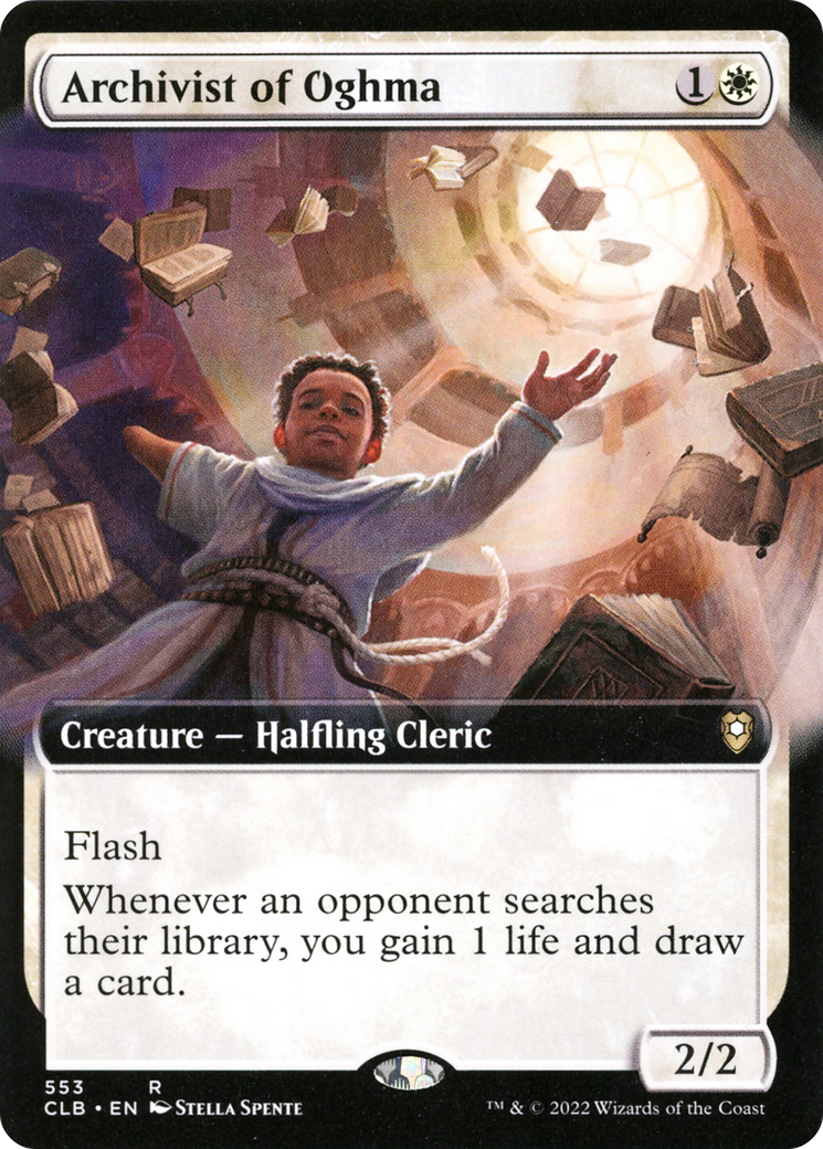 Image of Archivist of Oghma (Extended Art) [Commander Legends: Battle for Baldur's Gate]