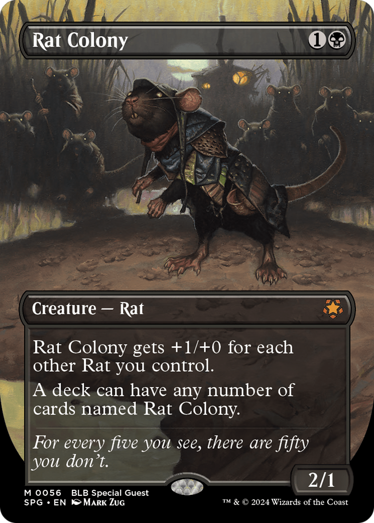 Image of Rat Colony (Borderless) [Bloomburrow Special Guests]