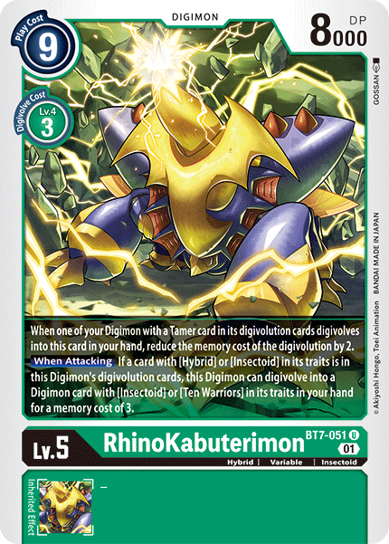 Image of RhinoKabuterimon [BT7-051] [Next Adventure]
