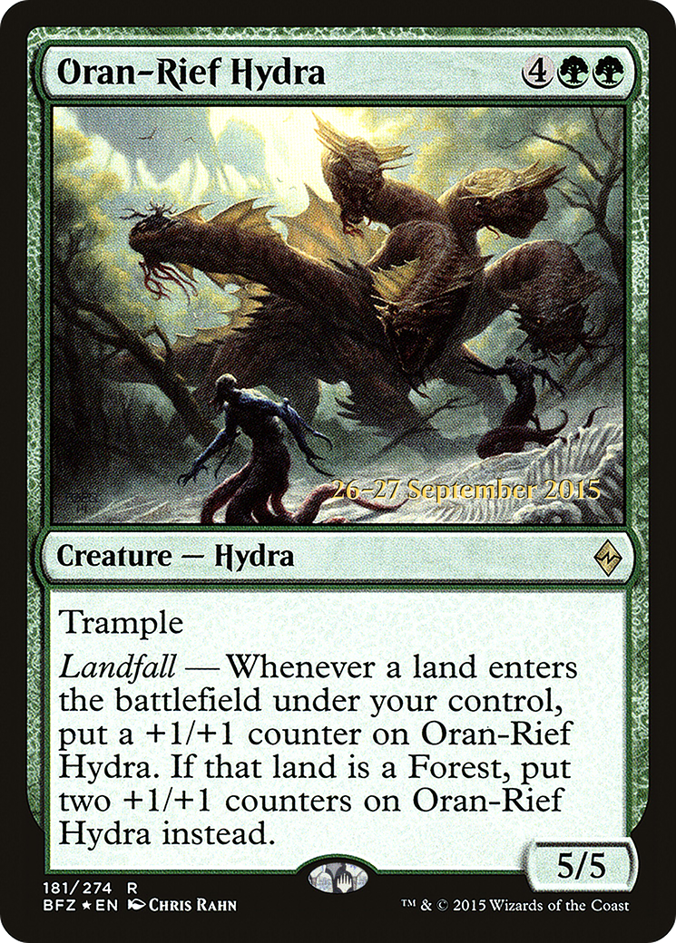 Image of Oran-Rief Hydra [Battle for Zendikar Prerelease Promos]
