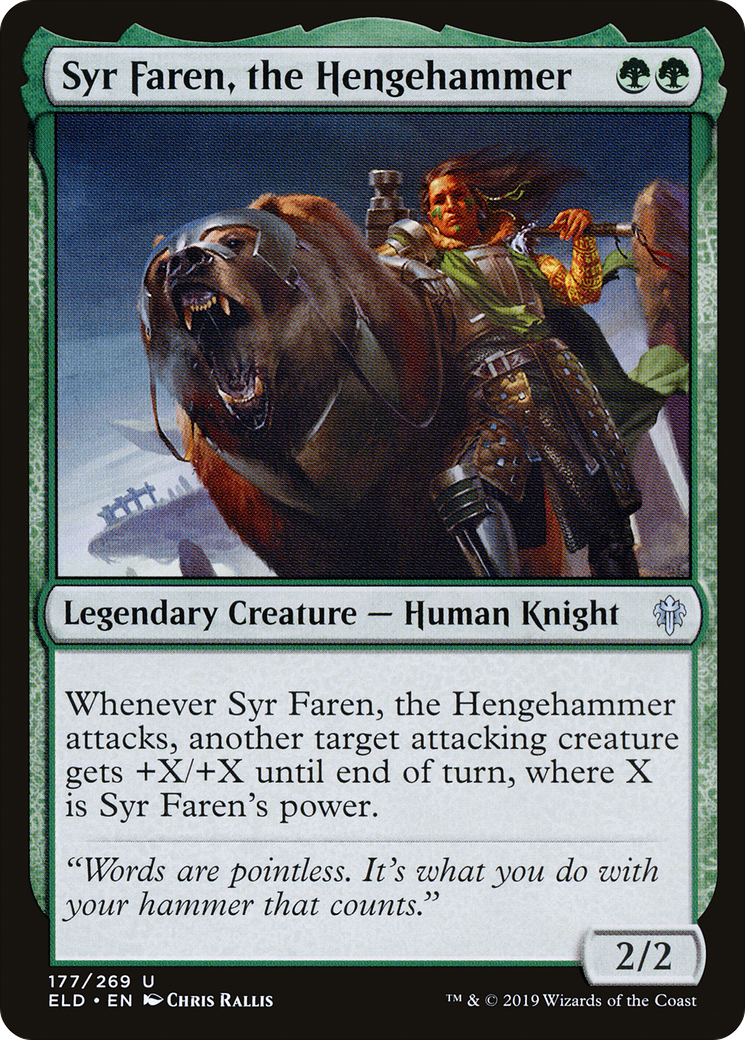 Image of Syr Faren, the Hengehammer [Throne of Eldraine]