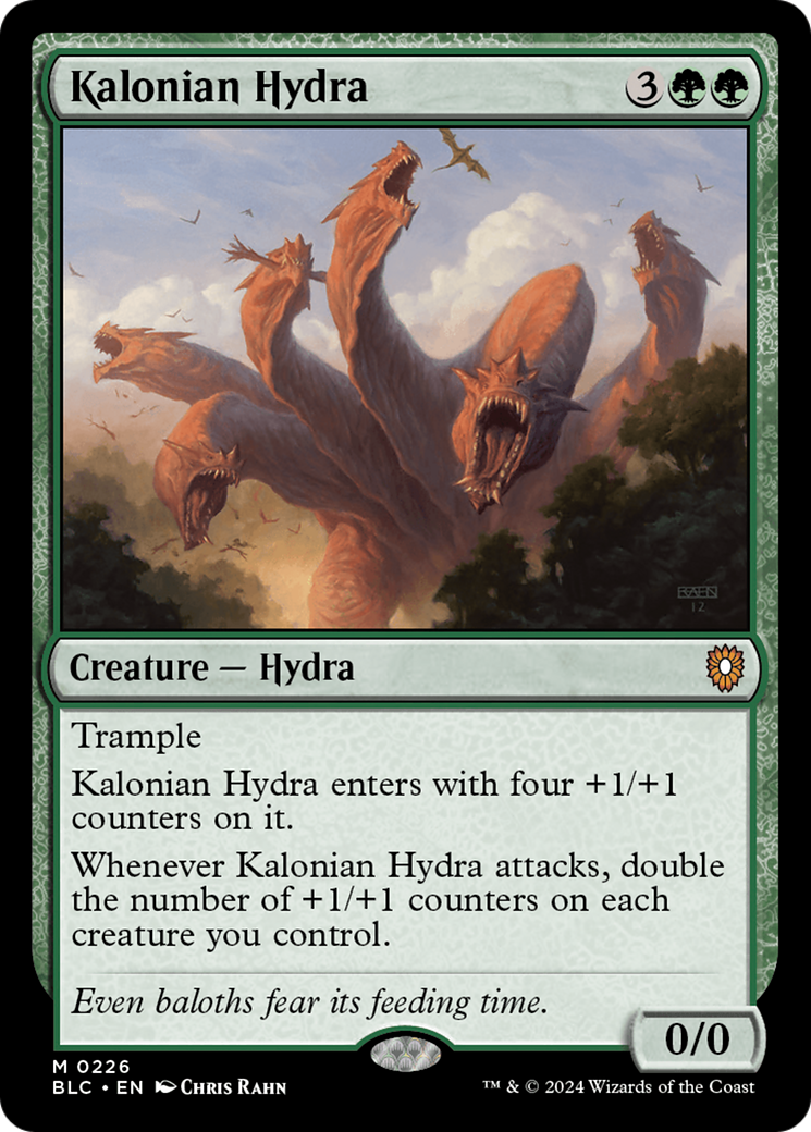 Image of Kalonian Hydra [Bloomburrow Commander]