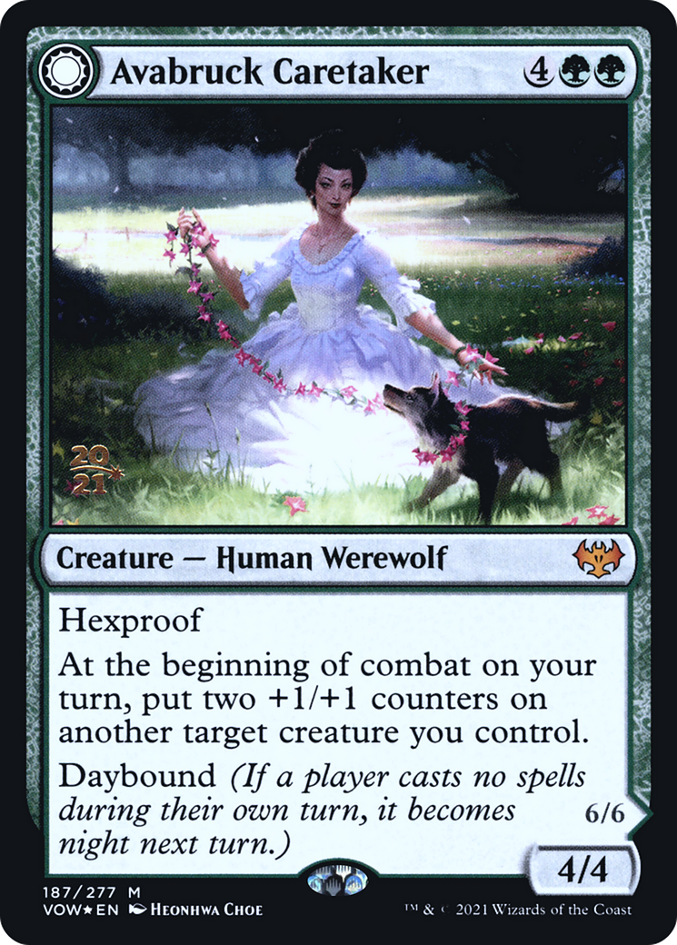 Image of Avabruck Caretaker // Hollowhenge Huntmaster [Innistrad: Crimson Vow Prerelease Promos]