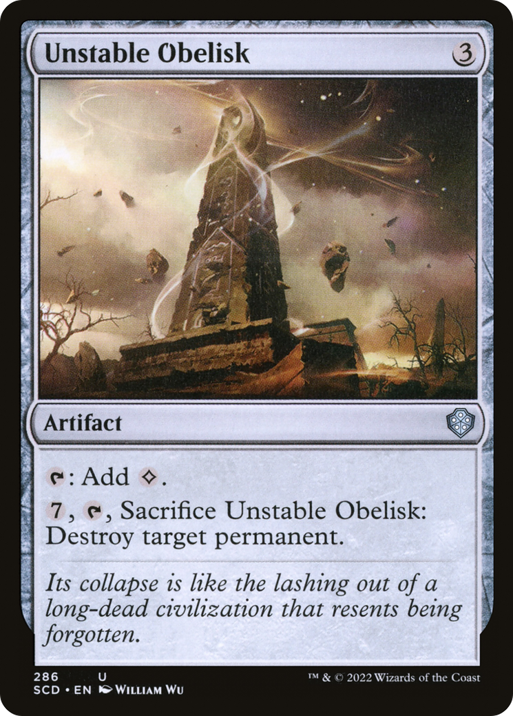 Image of Unstable Obelisk [Starter Commander Decks]