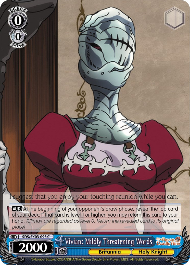 Image of Vivian: Mildly Threatening Words (SDS/SX03-093 C) [The Seven Deadly Sins]