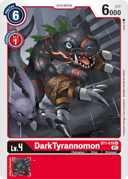 Image of DarkTyrannomon [BT1-019] (Alternative Art) [Starter Deck: Gallantmon]