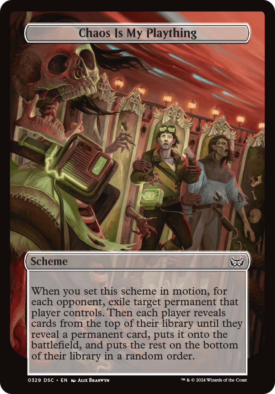Image of Chaos is My Plaything (Full Art) [Duskmourn: Archenemy]