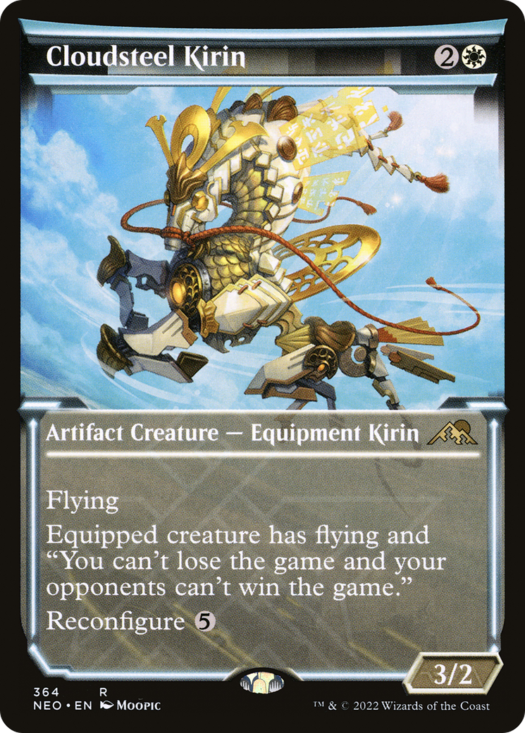 Image of Cloudsteel Kirin (Showcase Soft Glow) [Kamigawa: Neon Dynasty]