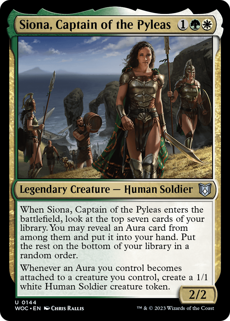 Image of Siona, Captain of the Pyleas [Wilds of Eldraine Commander]