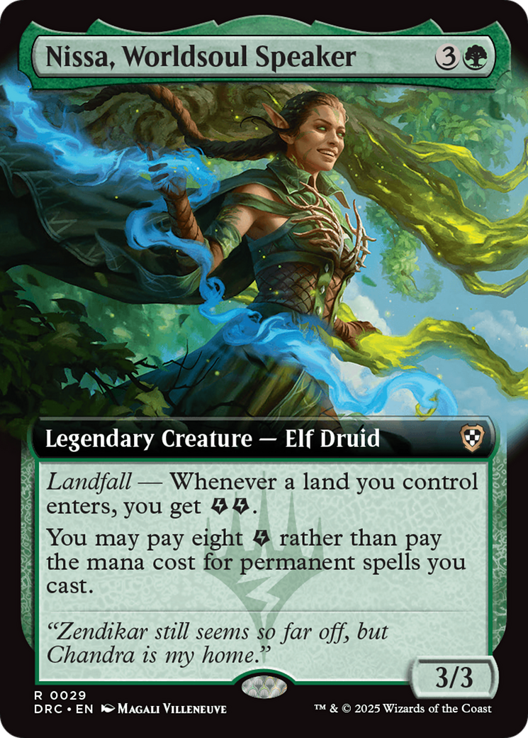 Image of Nissa, Worldsoul Speaker (Extended Art) [Aetherdrift Commander]