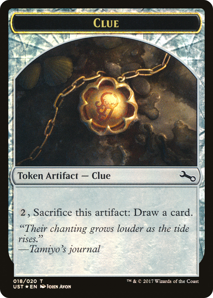 Image of Clue // Clue Double-Sided Token [Unstable Tokens]
