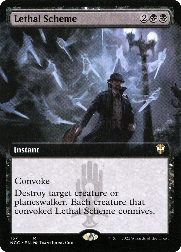Image of Lethal Scheme (Extended Art) [Streets of New Capenna Commander]