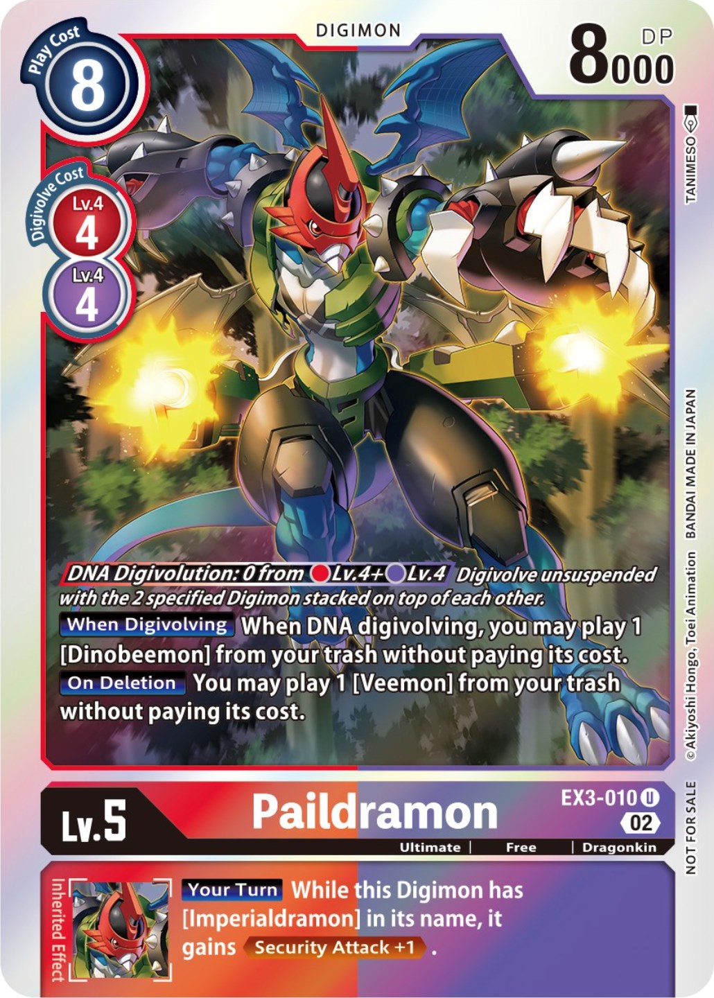 Image of Paildramon [EX3-010] (Alternate Art) [Draconic Roar]