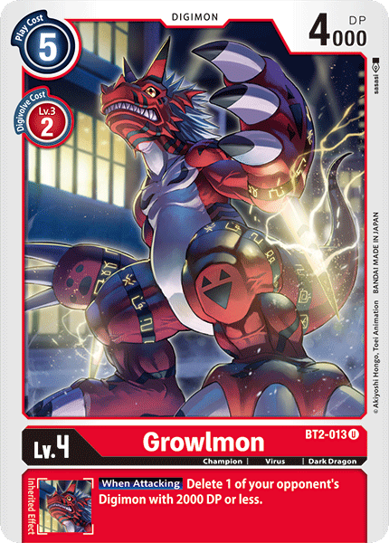 Image of Growlmon [BT2-013] [Release Special Booster Ver.1.0]