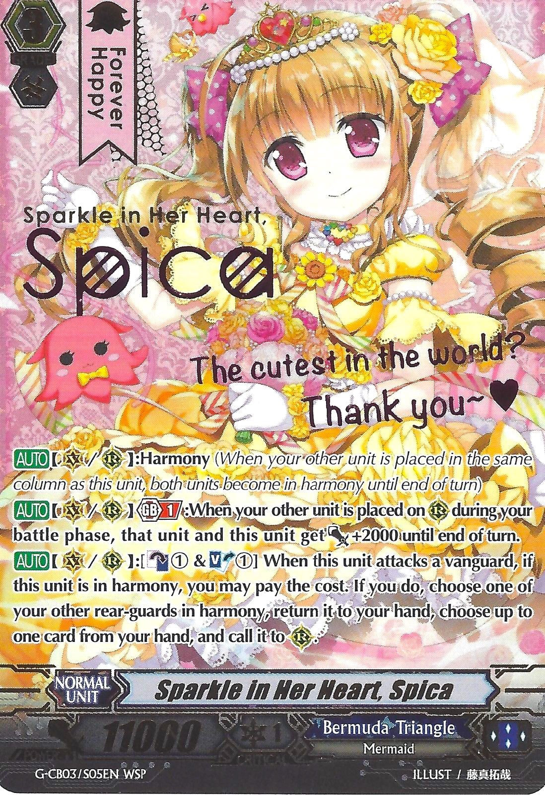 Image of Sparkle in Her Heart, Spica (Wedding) (G-CB03/S05EN) [Blessing of Divas]