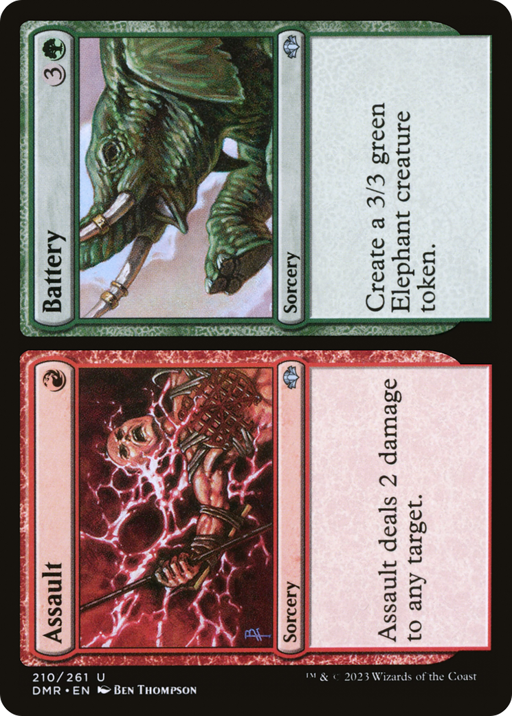 Image of Assault // Battery [Dominaria Remastered]