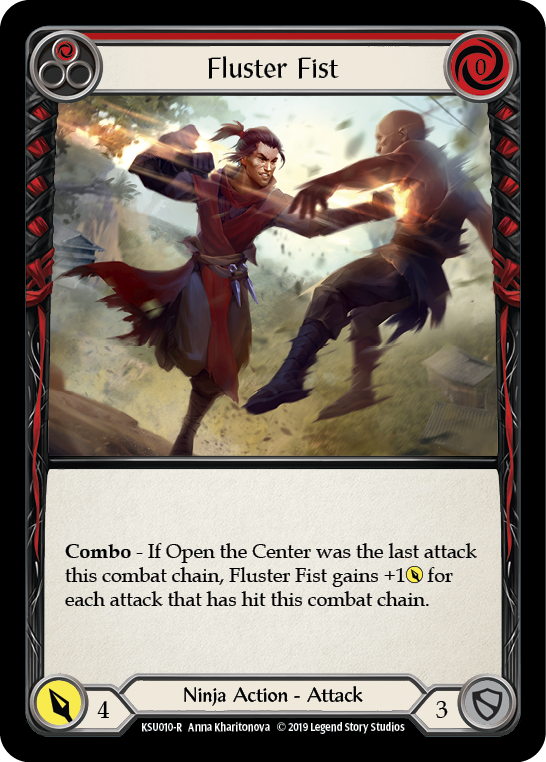 Image of Fluster Fist (Red) [KSU010-R] (Katsu Hero Deck)  1st Edition Normal