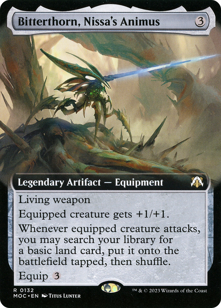 Image of Bitterthorn, Nissa's Animus (Extended Art) [March of the Machine Commander]