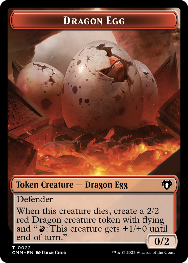 Image of Dragon Egg Token [Commander Masters Tokens]