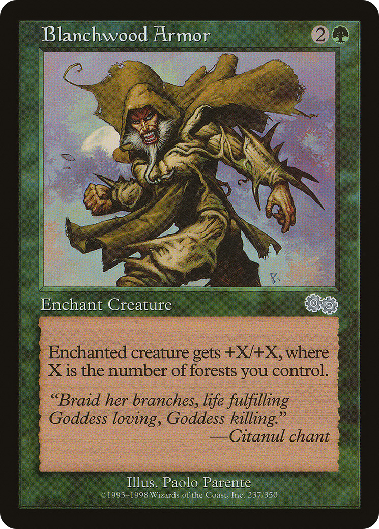 Image of Blanchwood Armor [Urza's Saga]
