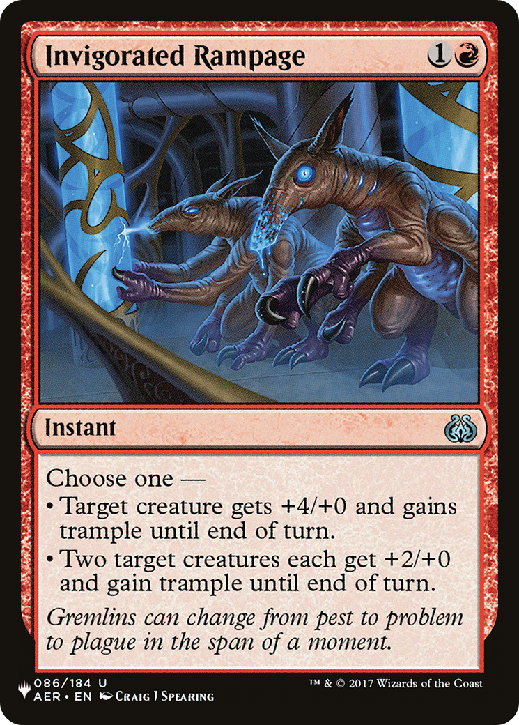 Image of Invigorated Rampage [The List]