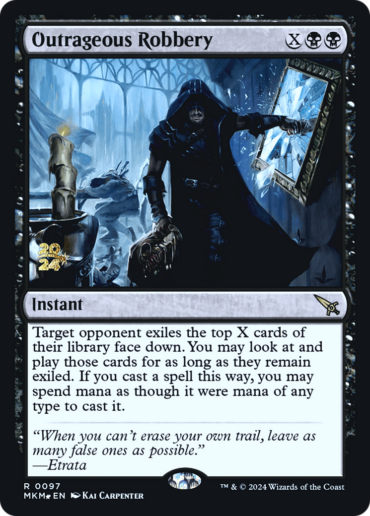 Image of Outrageous Robbery [Murders at Karlov Manor Prerelease Promos]