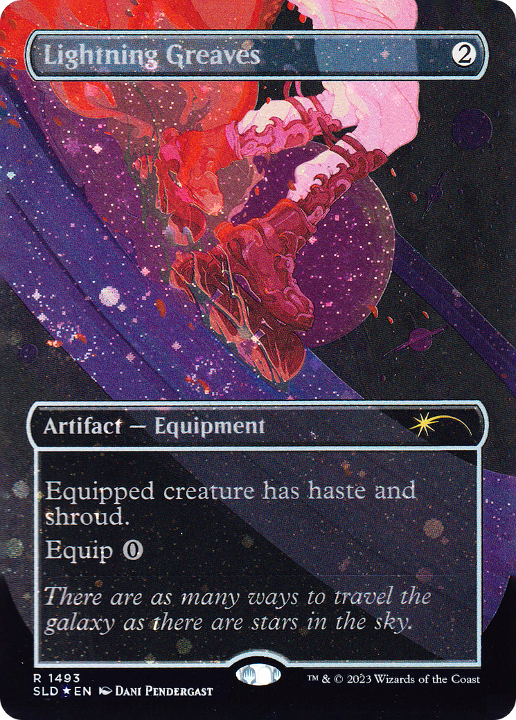 Image of Lightning Greaves (1493) (Galaxy Foil) [Secret Lair Drop Series]