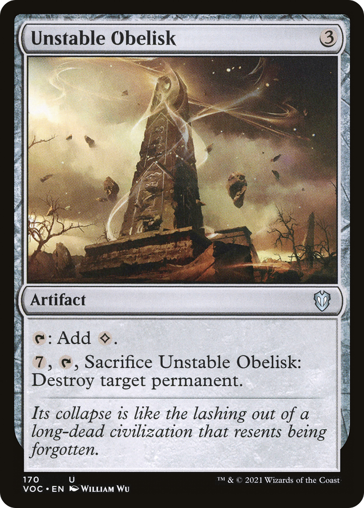 Image of Unstable Obelisk [Innistrad: Crimson Vow Commander]