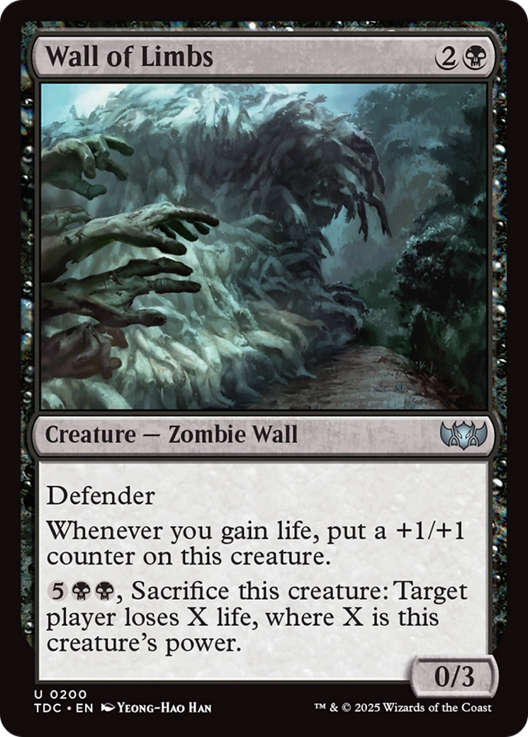 Image of Wall of Limbs [Tarkir: Dragonstorm Commander]