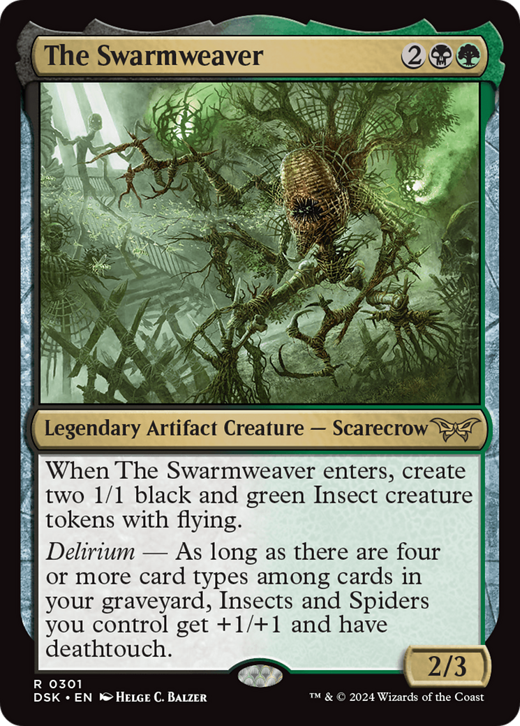 Image of The Swarmweaver (0301) [Duskmourn: House of Horror]