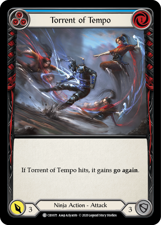 Image of Torrent of Tempo (Blue) [CRU071] (Crucible of War)  1st Edition Normal