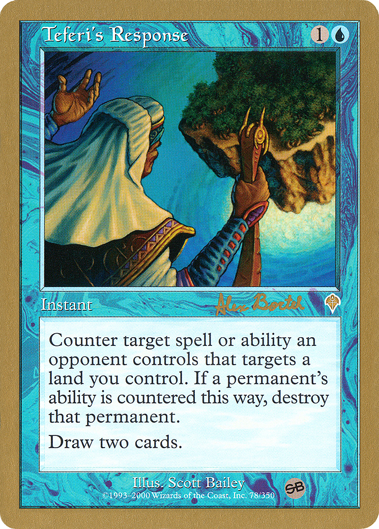 Image of Teferi's Response (Alex Borteh) (SB) [World Championship Decks 2001]